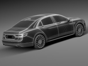 Lincoln Continental 2017 3D Модель