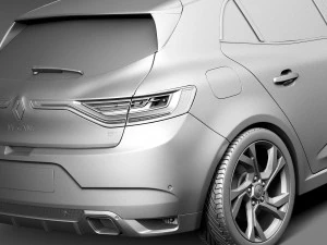 Renault Megane GT 2016 3D Model