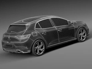 Renault Megane GT 2016 3D Model