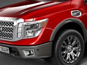 Nissan Titan 2017 3D Model