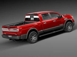 Nissan Titan 2017 3D Model