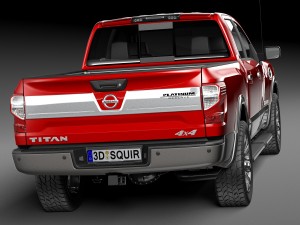 Nissan Titan 2017 3D Model