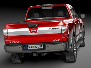 Nissan Titan 2017 3D Model