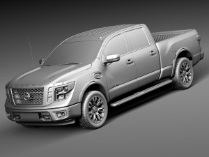 Nissan Titan 2017 3D Model
