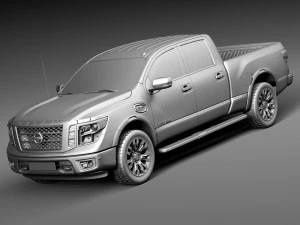 Nissan Titan 2017 3D Model