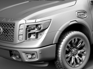 Nissan Titan 2017 3D Model
