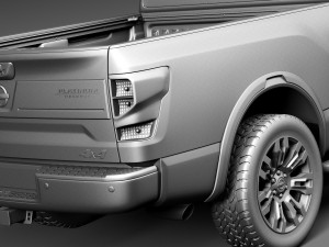 Nissan Titan 2017 3D Model