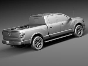 Nissan Titan 2017 3D Model