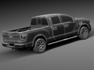 Nissan Titan 2017 3D Model