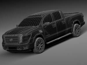 Nissan Titan 2017 3D Model