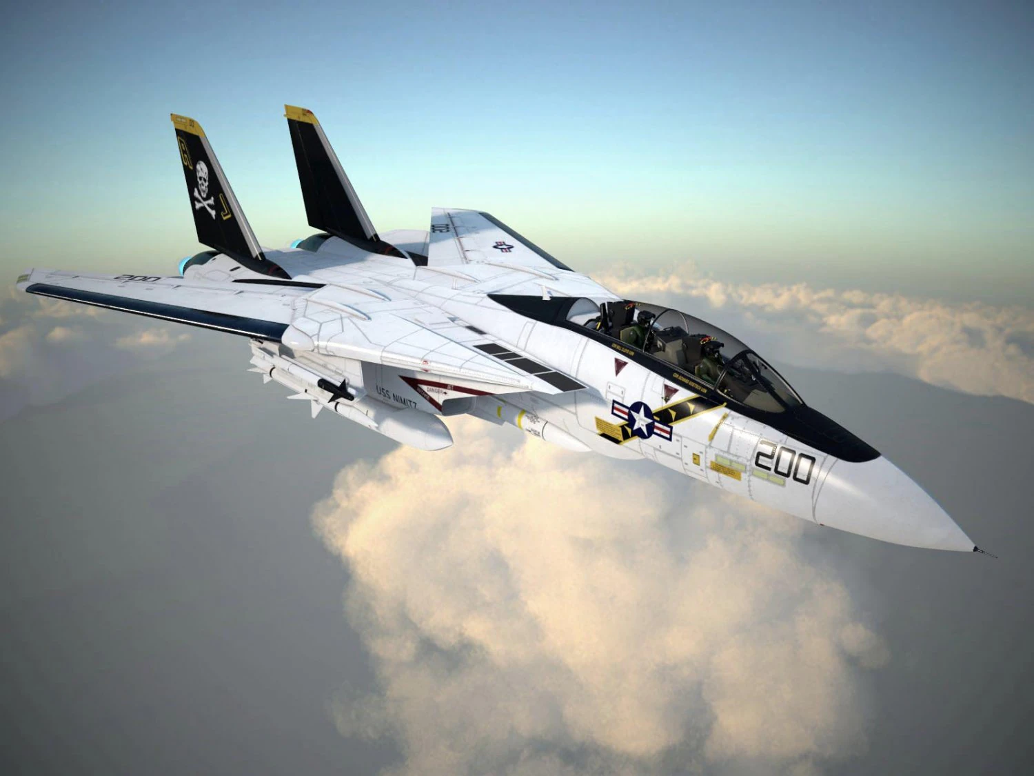 F-14a Tomcat VF-84 Jolly Rogers 1977 3D Model .c4d .max .obj .3ds .fbx .stl .blend 