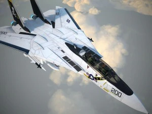 F-14a Tomcat VF-84 Jolly Rogers 1977 3D Model