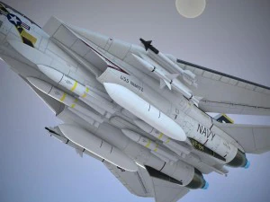 F-14a Tomcat VF-84 Jolly Rogers 1977 3D Model