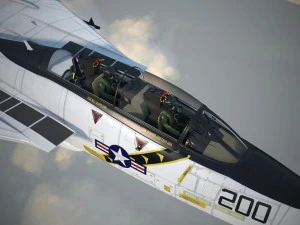 F-14a Tomcat VF-84 Jolly Rogers 1977 3D Model