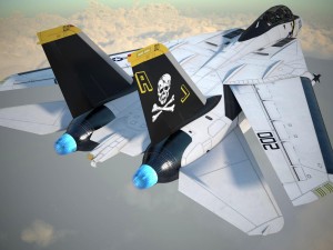 F-14a Tomcat VF-84 Jolly Rogers 1977 3D Model
