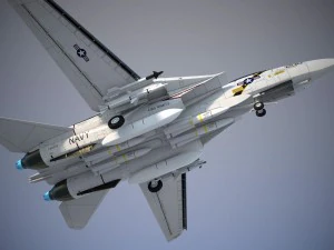 F-14a Tomcat VF-84 Jolly Rogers 1977 3D Model