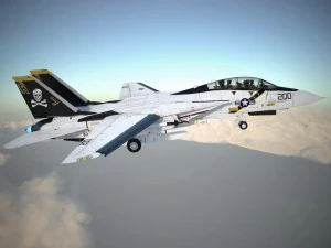 F-14a Tomcat VF-84 Jolly Rogers 1977 3D Model