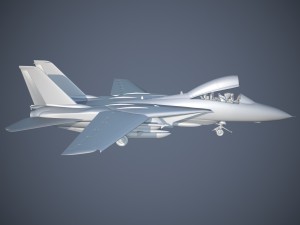F-14a Tomcat VF-84 Jolly Rogers 1977 3D Model