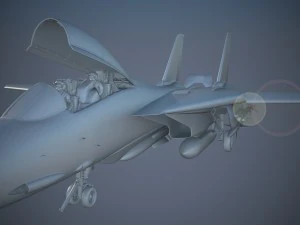F-14a Tomcat VF-84 Jolly Rogers 1977 3D Model