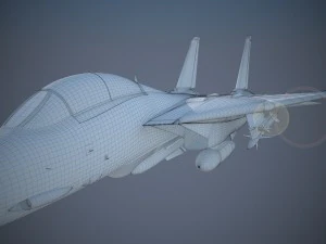 F-14a Tomcat VF-84 Jolly Rogers 1977 3D Model