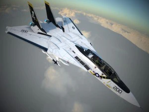 F-14a Tomcat VF-84 Jolly Rogers 1977 3D Model