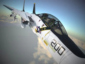 F-14a Tomcat VF-84 Jolly Rogers 1977 3D Model