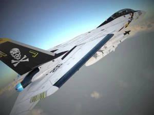 F-14a Tomcat VF-84 Jolly Rogers 1977 3D Model