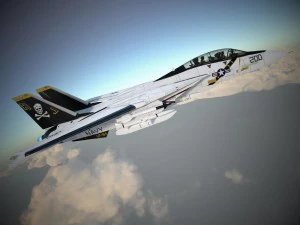 F-14a Tomcat VF-84 Jolly Rogers 1977 3D Model