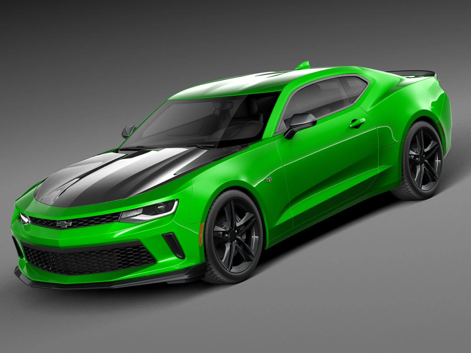 Chevrolet Camaro LT1 2017 3D Model .c4d .max .obj .3ds .fbx .stl .blend 