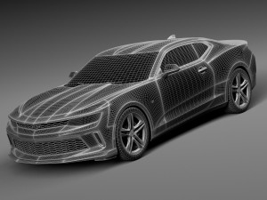 Chevrolet Camaro LT1 2017 3D Model