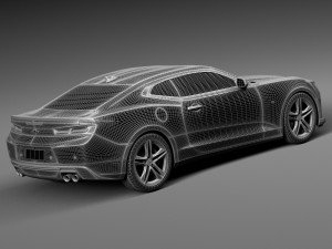 Chevrolet Camaro LT1 2017 3D Model