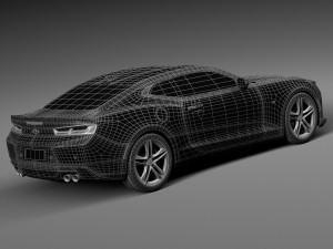 Chevrolet Camaro LT1 2017 3D Model