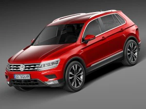 フォルクスワーゲン ティグアン 2017 3Dモデル