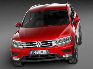 Volkswagen Tiguan 2017 Modelo 3D