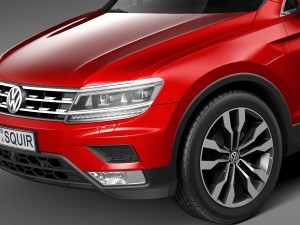 Volkswagen Tiguan 2017 Modelo 3D