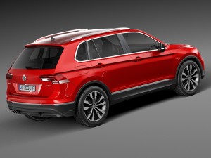 Volkswagen Tiguan 2017 Modelo 3D