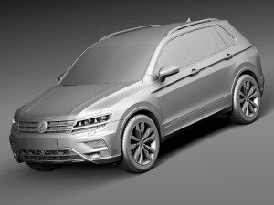 Volkswagen Tiguan 2017 Modelo 3D