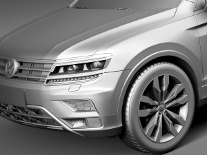 Volkswagen Tiguan 2017 Modelo 3D