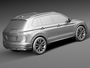 Volkswagen Tiguan 2017 Modelo 3D