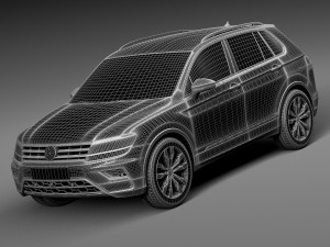 Volkswagen Tiguan 2017 Modelo 3D