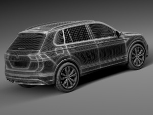 Volkswagen Tiguan 2017 Modelo 3D