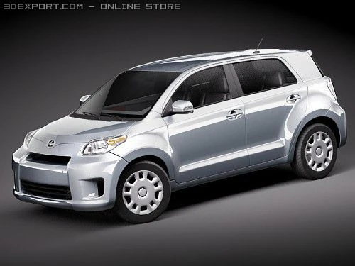 Scion xD Automobile 3D Model .c4d .max .obj .3ds .fbx .stl .blend 