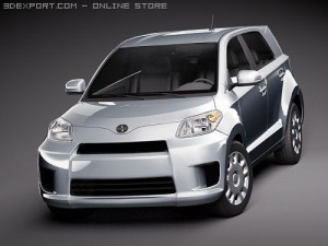Scion xD Automobile 3D मॉडल