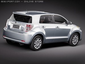 Scion xD Automobile 3D मॉडल