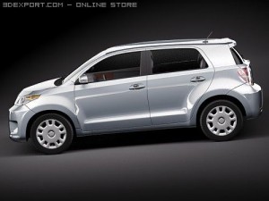 Scion xD Automobile 3D मॉडल