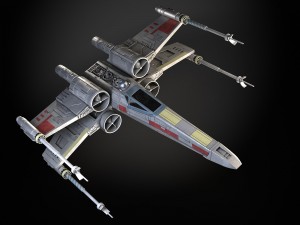 Starwars X-wing Fighter with Interior Modelo 3D