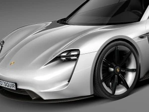 Porsche Mission E Concept 2015 Lowpoly 3D Model