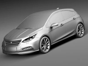 Generic Hatchback V3 2016 3D Model