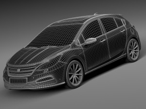 Generic Hatchback V3 2016 Modelo 3D