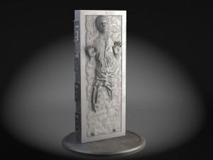 Star Wars Han Solo in Carbonite 3D Model